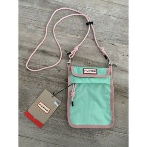 Hunter Original Packable Phone Pouch New Crossbody Bag Wild Mint Green N…